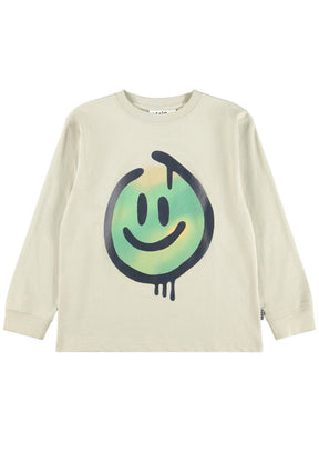 BLUR SMILEY LONG SLEEVE TSHIRT (PREORDER) - MOLO - LONG SLEEVE TOPS