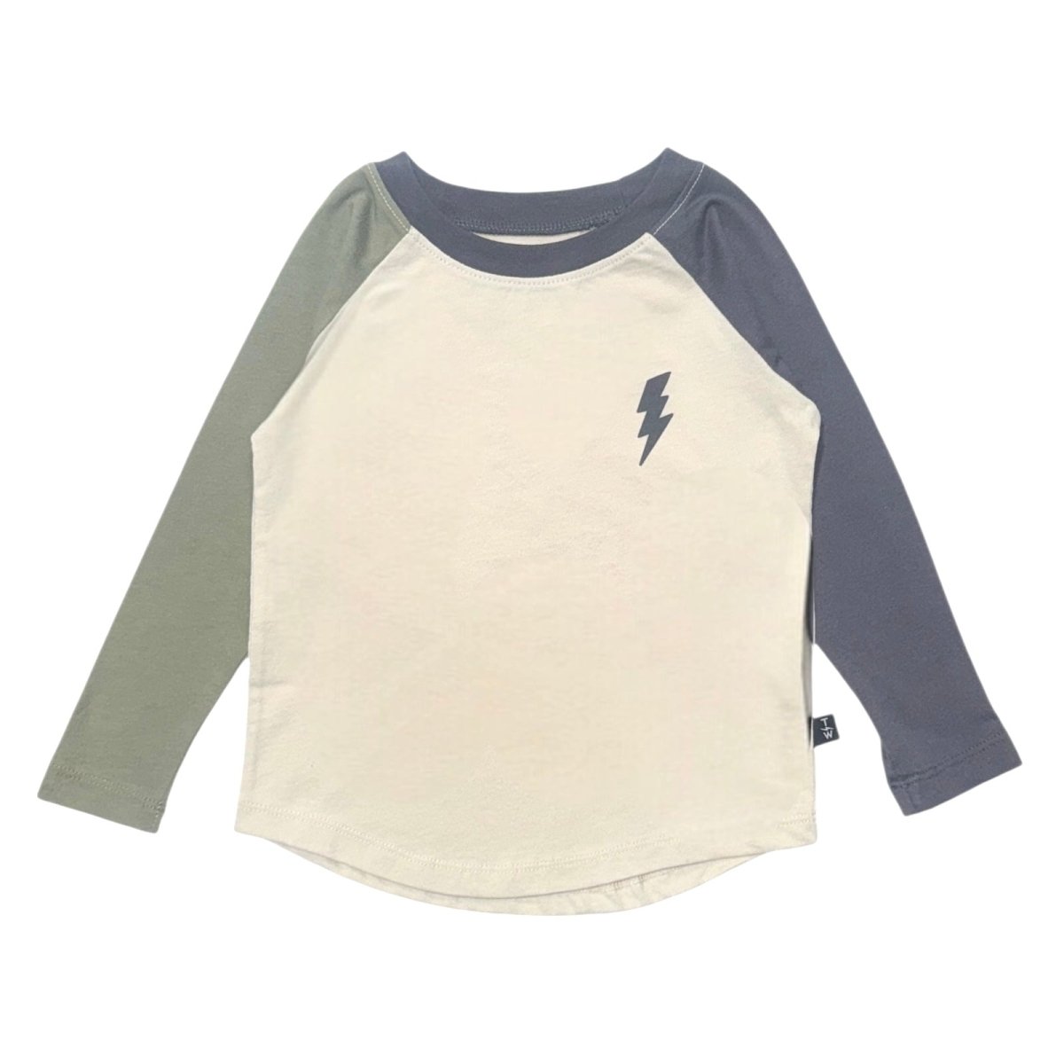 BOLT COLOR BLOCK LONG SLEEVE TSHIRT - LONG SLEEVE TOPS