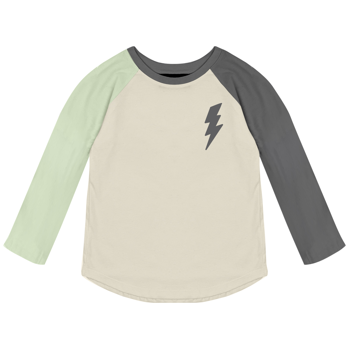 BOLT COLOR BLOCK LONG SLEEVE TSHIRT - TINY WHALES