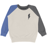 BOLT COLORBLOCK SWEATSHIRT (PREORDER) - TINY WHALES