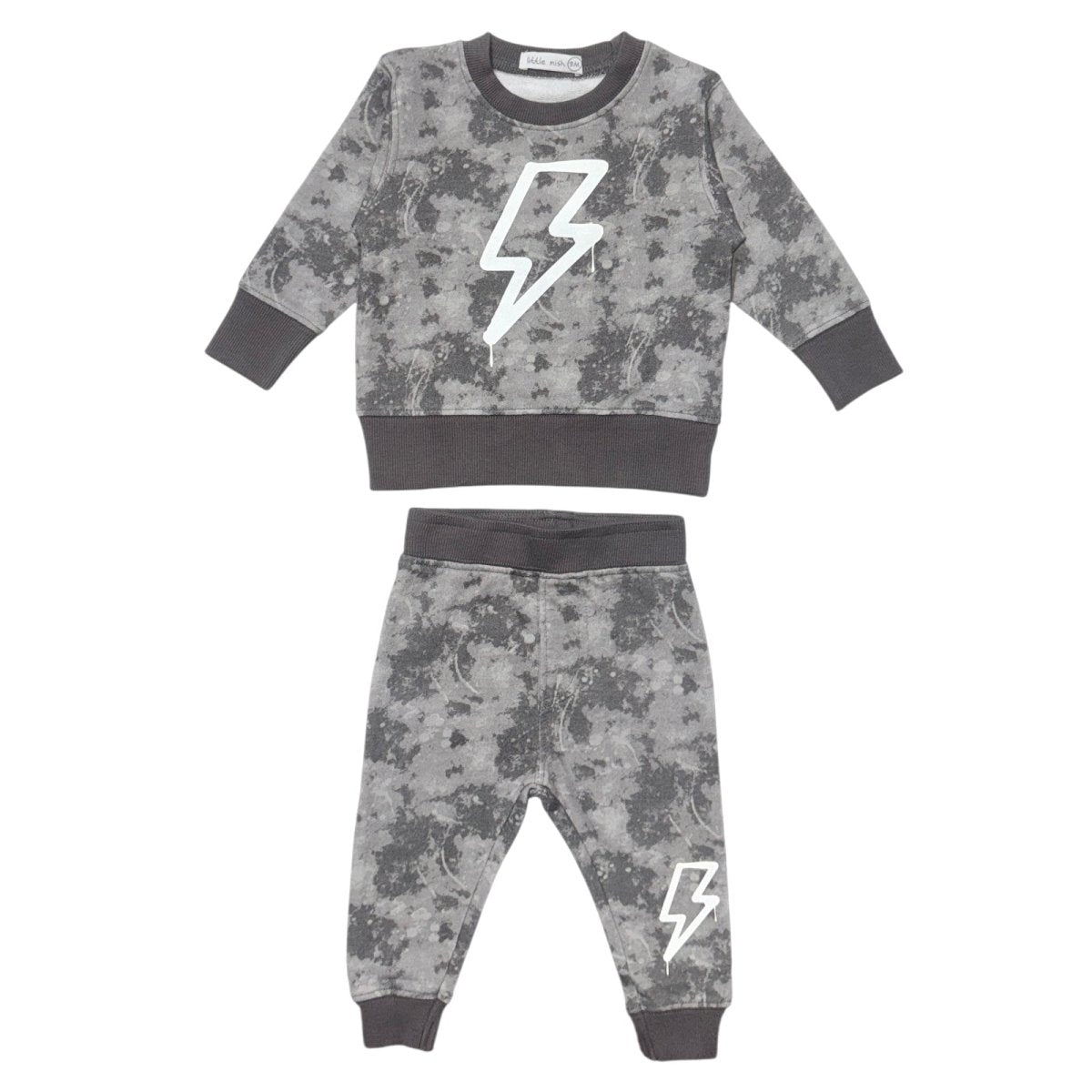 BOLT SWEATSHIRT AND SWEATPANTS SET - MISH MISH