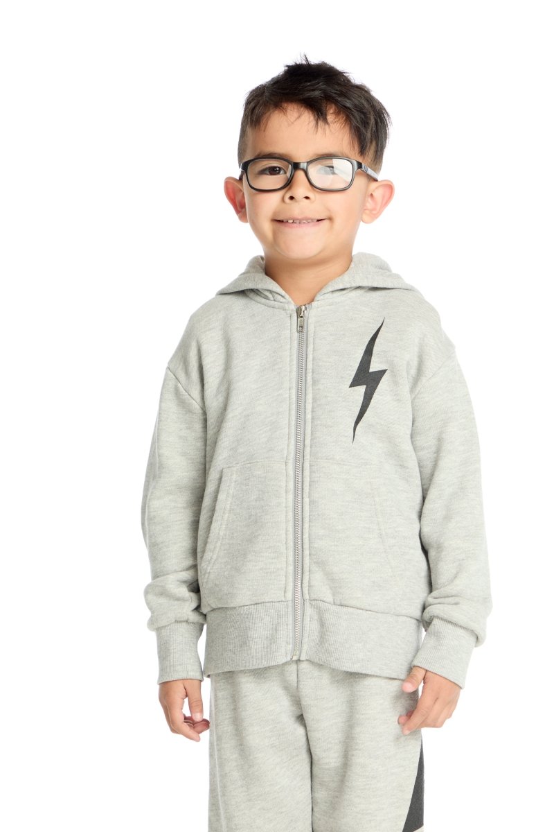 BOLT ZIP UP HOODIE (PREORDER) - HOODIES
