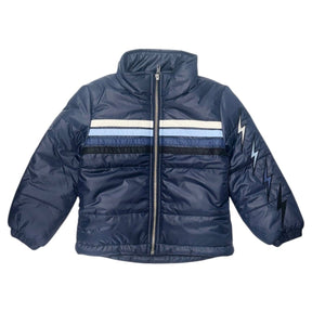 BOLTS STRIPE PUFFER JACKET - CHASER KIDS