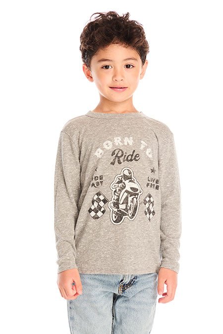 BORN TO RIDE LONG SLEEVE TSHIRT (PREORDER) - CHASER KIDS