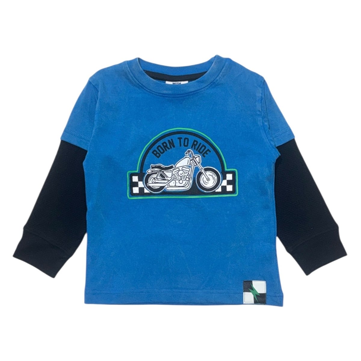 BORN TO RIDE TWOFER LONG SLEEVE TSHIRT - MISH MISH