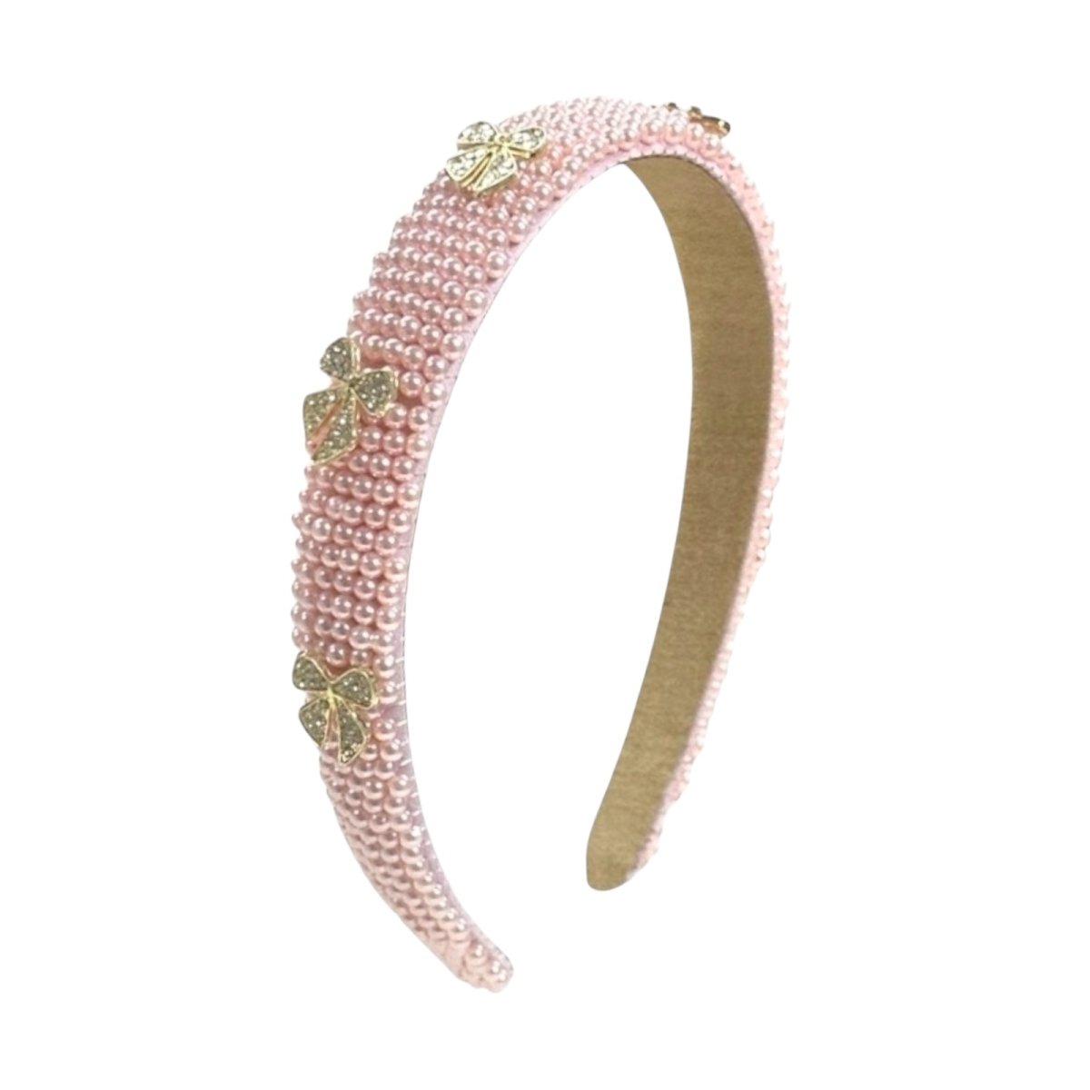 BOW CHARM PEARL THIN HEADBAND (PREORDER) - BARI LYNN