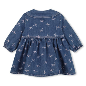 BOW DENIM DRESS - BILLIEBLUSH - DRESSES
