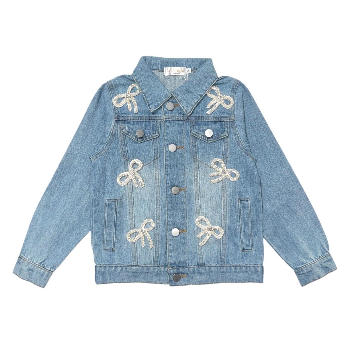 BOW DENIM JACKET - SPARKLE BY STOOPHER