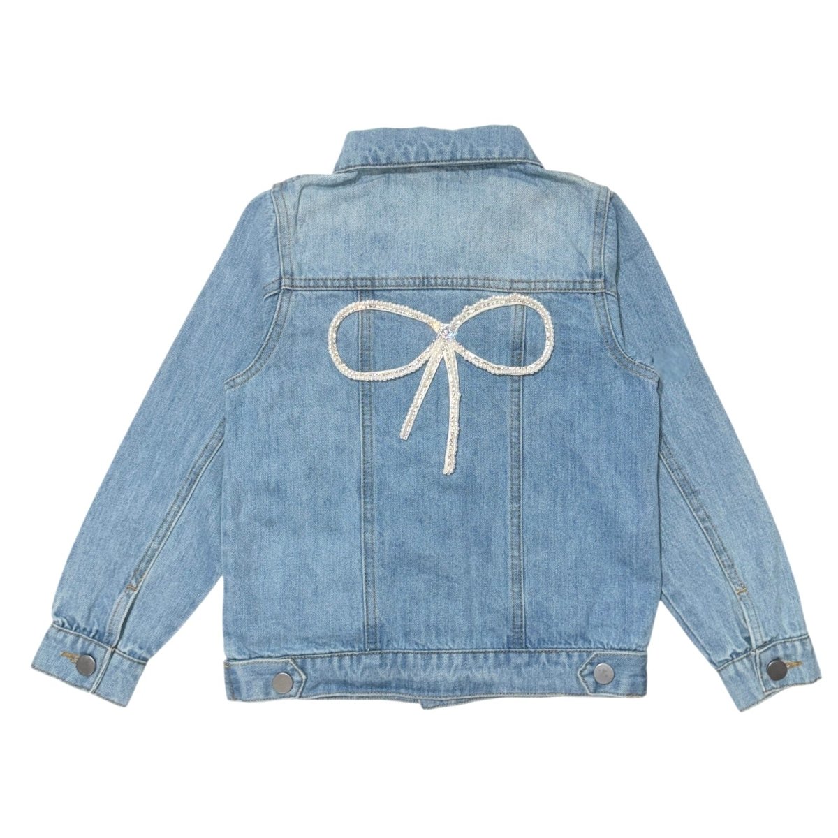 BOW DENIM JACKET - SPARKLE BY STOOPHER