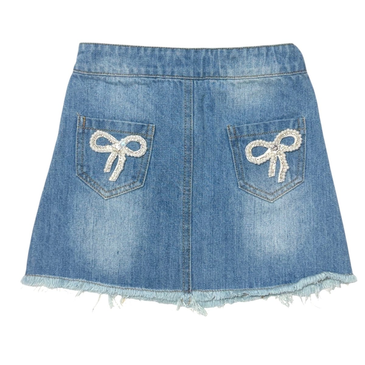 BOW DENIM SKIRT - SPARKLE BY STOOPHER