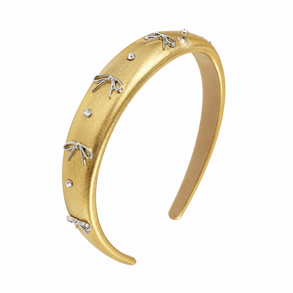 BOW METALLIC HEADBAND - BARI LYNN