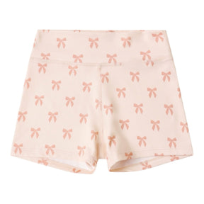 BOW SHORTIE BIKER SHORTS - RYLEE + CRU - SHORTS