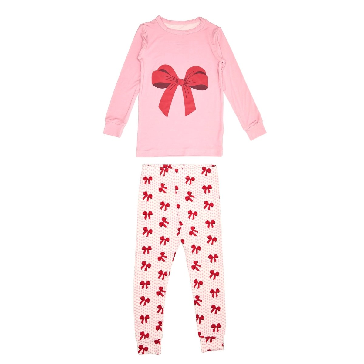 BOWS BAMBOO LONG SLEEVE PJS - PETITE HAILEY