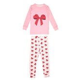 BOWS BAMBOO LONG SLEEVE PJS - PETITE HAILEY