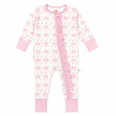 BOWS BAMBOO ZIPPER ROMPER W/ RUFFLES ON BACK - PETITE HAILEY