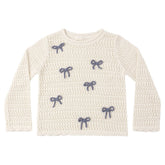 BOWS CROCHET SWEATER - SWEATERS