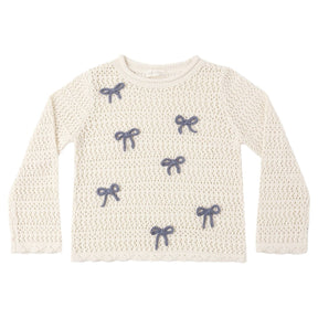 BOWS CROCHET SWEATER - SWEATERS
