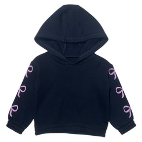 BOWS CROPPED HOODIE - HOODIES