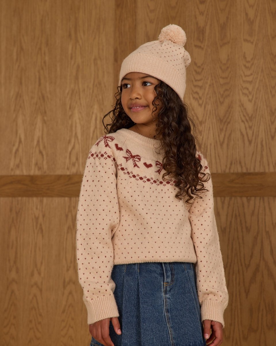 BOWS FAIRE ISLE SWEATER - RYLEE + CRU