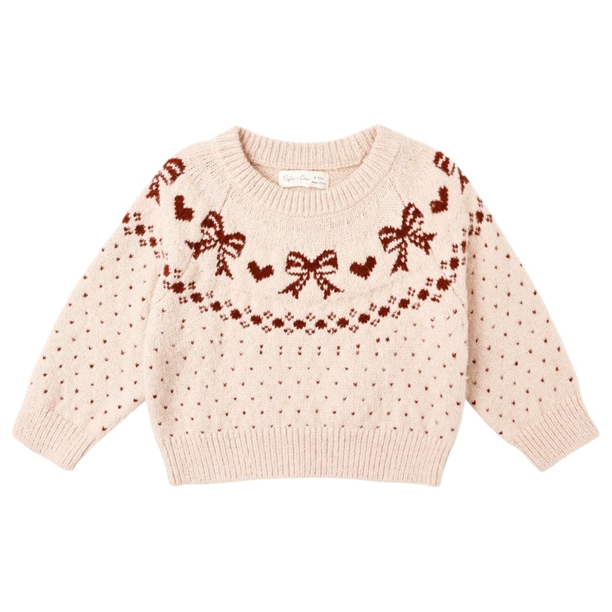 BOWS FAIRE ISLE SWEATER - RYLEE + CRU