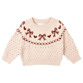 BOWS FAIRE ISLE SWEATER - RYLEE + CRU