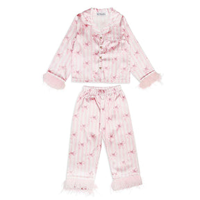 BOWS SILKY SET W/ FEATHERS - MINI DREAMERS - SET