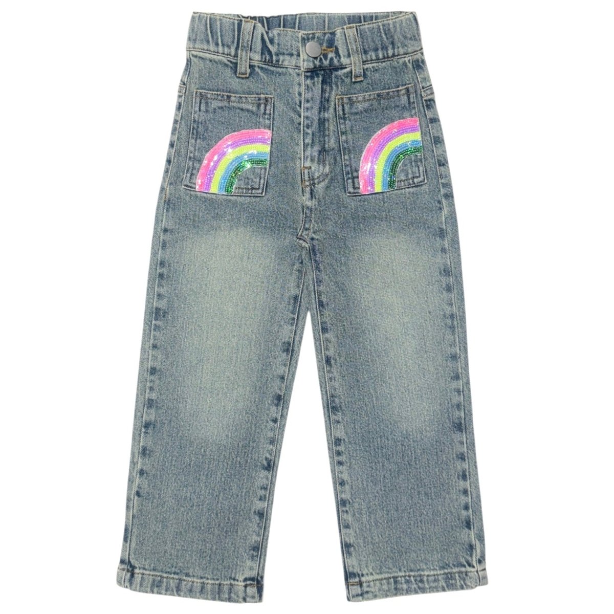 BROOKLYN RAINBOW DENIM PANTS - MINI DREAMERS