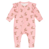 BUNNY ZIP UP FRILL ROMPER (UNISEX) - HUXBABY