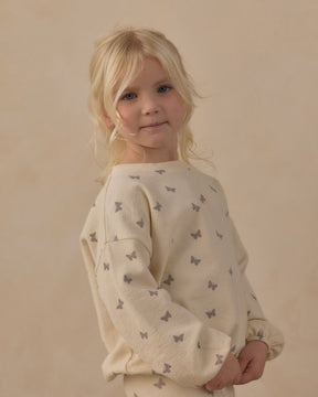 BUTTERFLY DITSY SPONGEY KNIT SWEATER AND LEGGINGS SET - RYLEE + CRU - SET