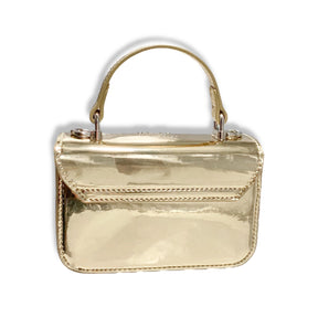CRYSTAL BROOCH PATENT PURSE