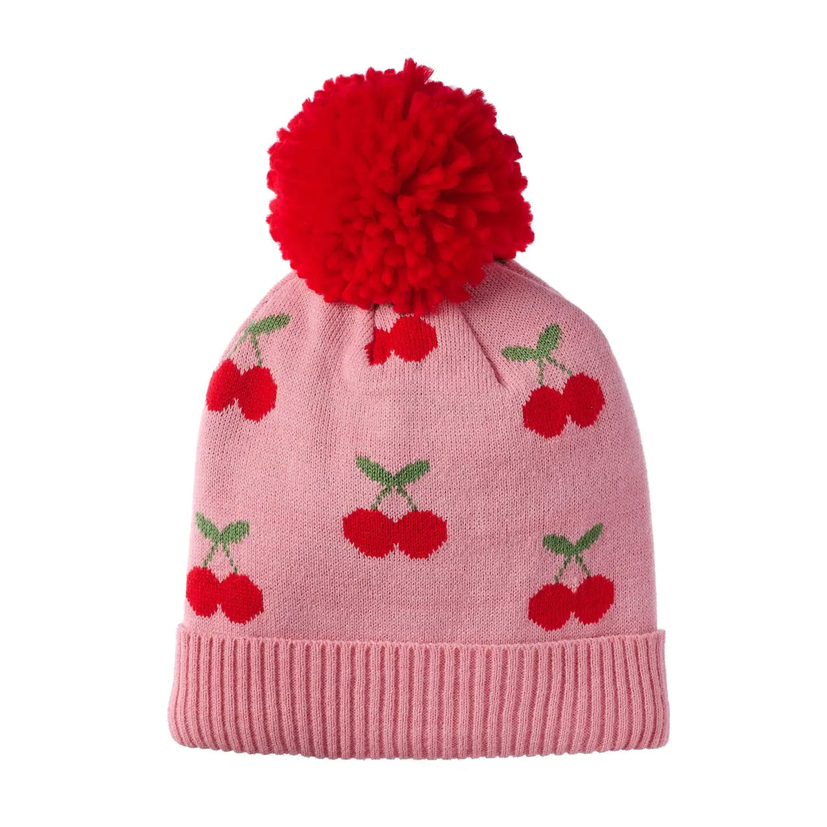 CHEERFUL CHERRY KNITTED BEANIE (PREORDER)