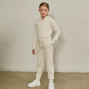 CABLE KNIT SWEATPANTS (PREORDER) - PARFUM DE FIT - SWEATPANTS
