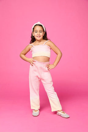 CABO DIP DYE CROP TOP AND PANTS SET - MINI DREAMERS