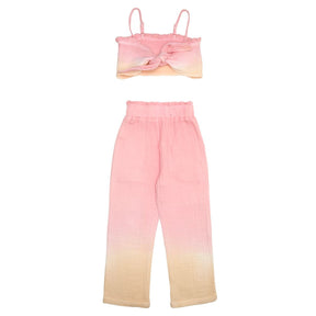 CABO DIP DYE CROP TOP AND PANTS SET - MINI DREAMERS