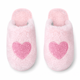 CALI CRYSTAL HEART FUZZY SLIPPERS - MINI DREAMERS