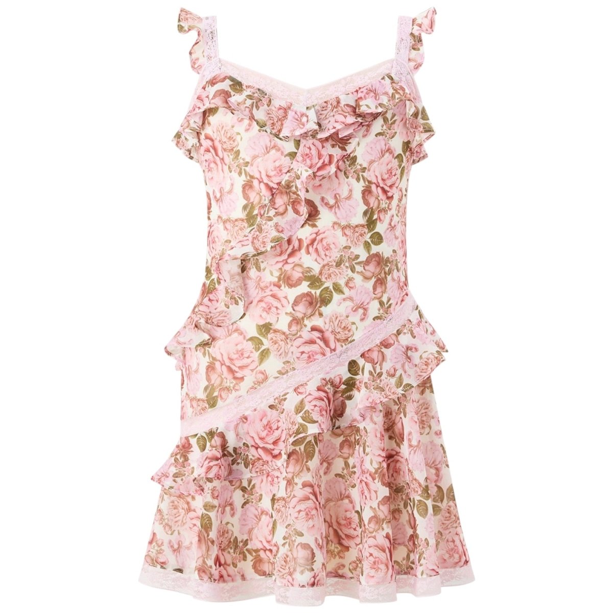 CAMELLIA FRILL MINI DRESS (PREORDER) - MARLO