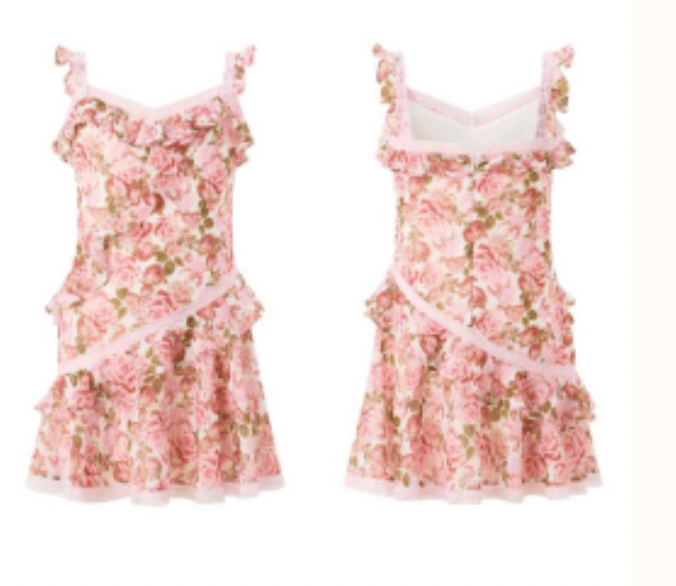 CAMELLIA FRILL MINI DRESS (PREORDER) - MARLO
