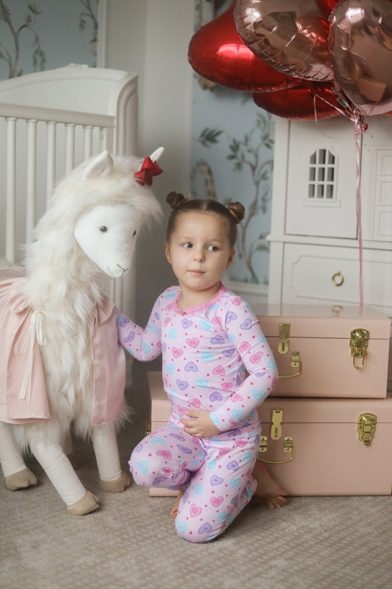 CANDY HEARTS LONG SLEEVE PJS - ESME
