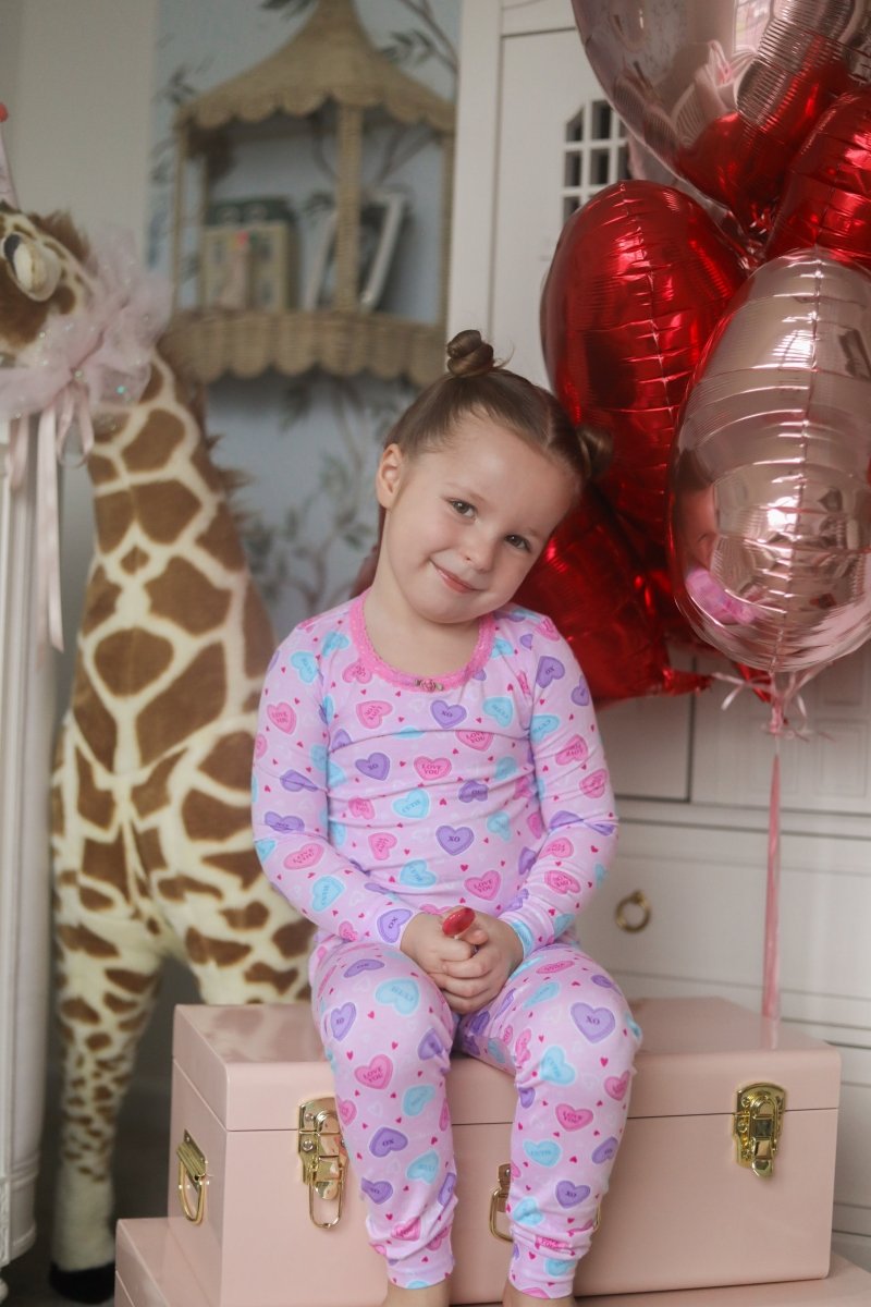CANDY HEARTS LONG SLEEVE PJS - ESME