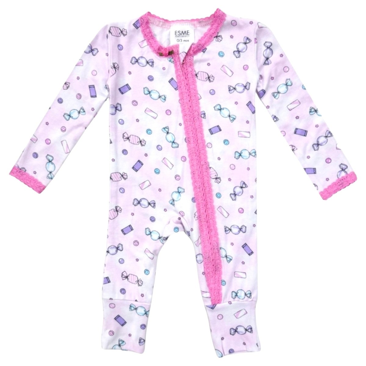 CANDY ZIP FOOTIE - FOOTIES
