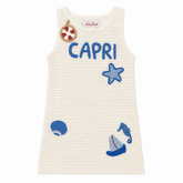 CAPRI OCEAN CROCHET KNIT COVER UP AUDIE DRESS - MC2 SAINT BARTH KIDS - COVER UPS