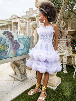 Tutu Du Monde Girl's Celestial Shine Tutu Dress, Size 2-11, Pastel Lilac, 2-3Y, Toddler Girls Apparel Dresses
