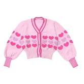 CELINE HEART CARDIGAN - CARDIGANS