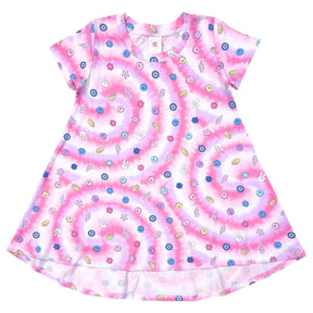 CHALLAH BACK COOL ICONS SHORT SLEEVE DRESS - ESME - DRESSES