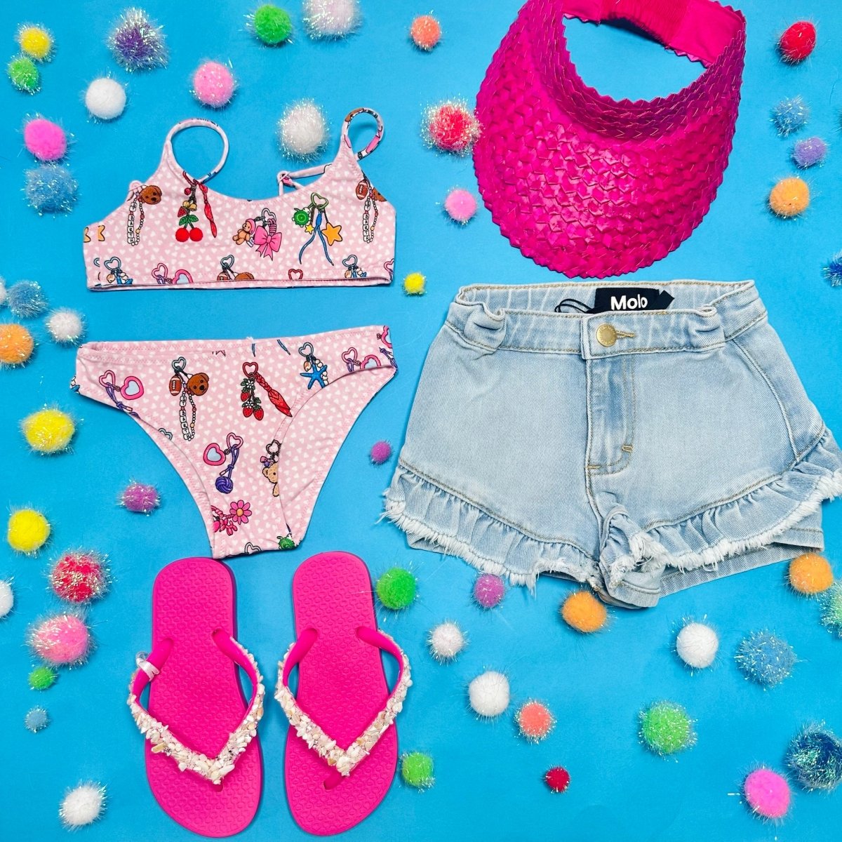 CHARMS PRINT JAIDEN TWO PIECE BIKINI - MC2 SAINT BARTH KIDS