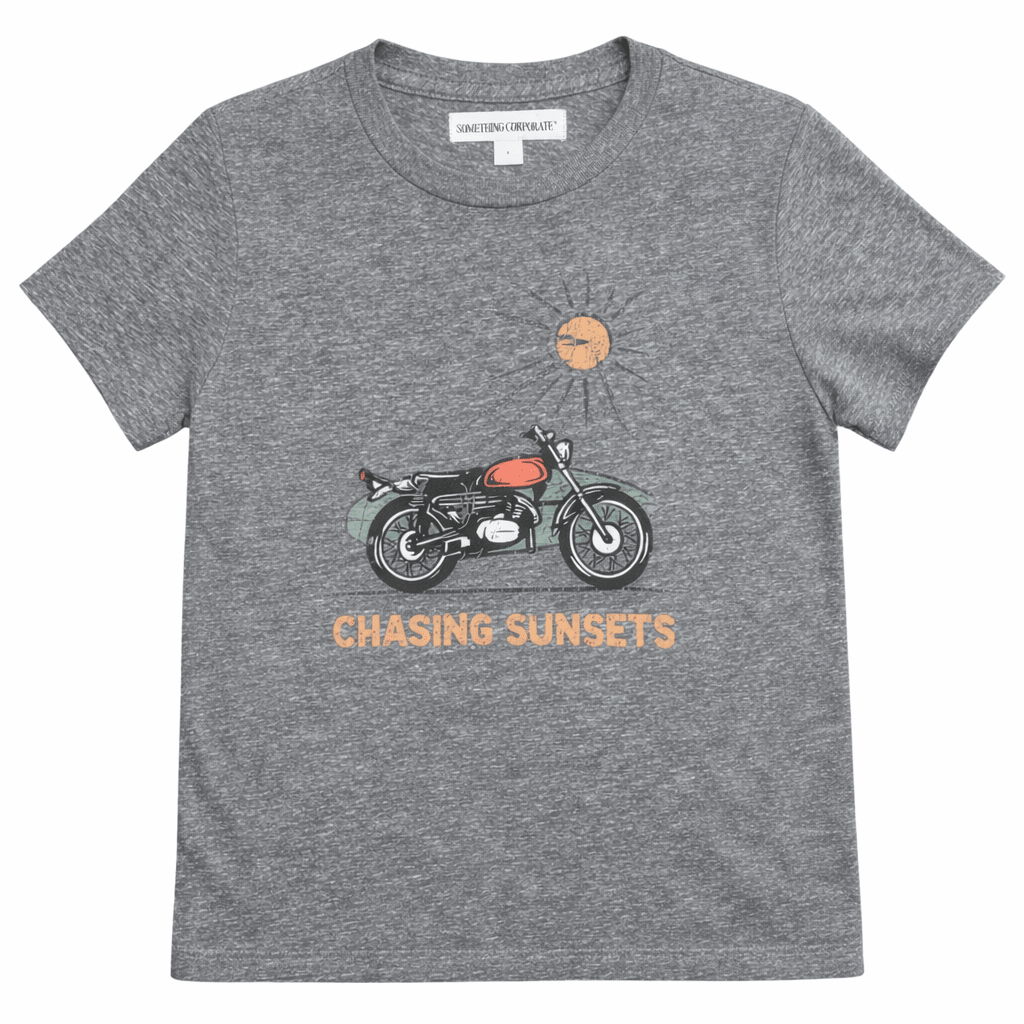 CHASING SUNSETS MOTORCYCLE TSHIRT - SOMETHING CORPORATE