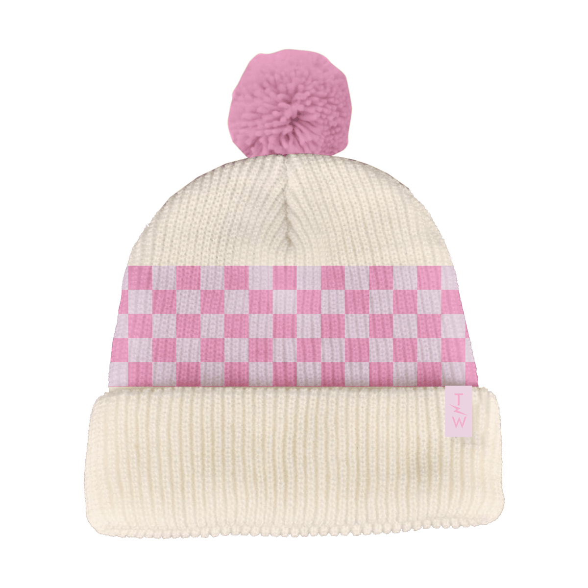 CHECK IT POM BEANIE (PREORDER) - TINY WHALES