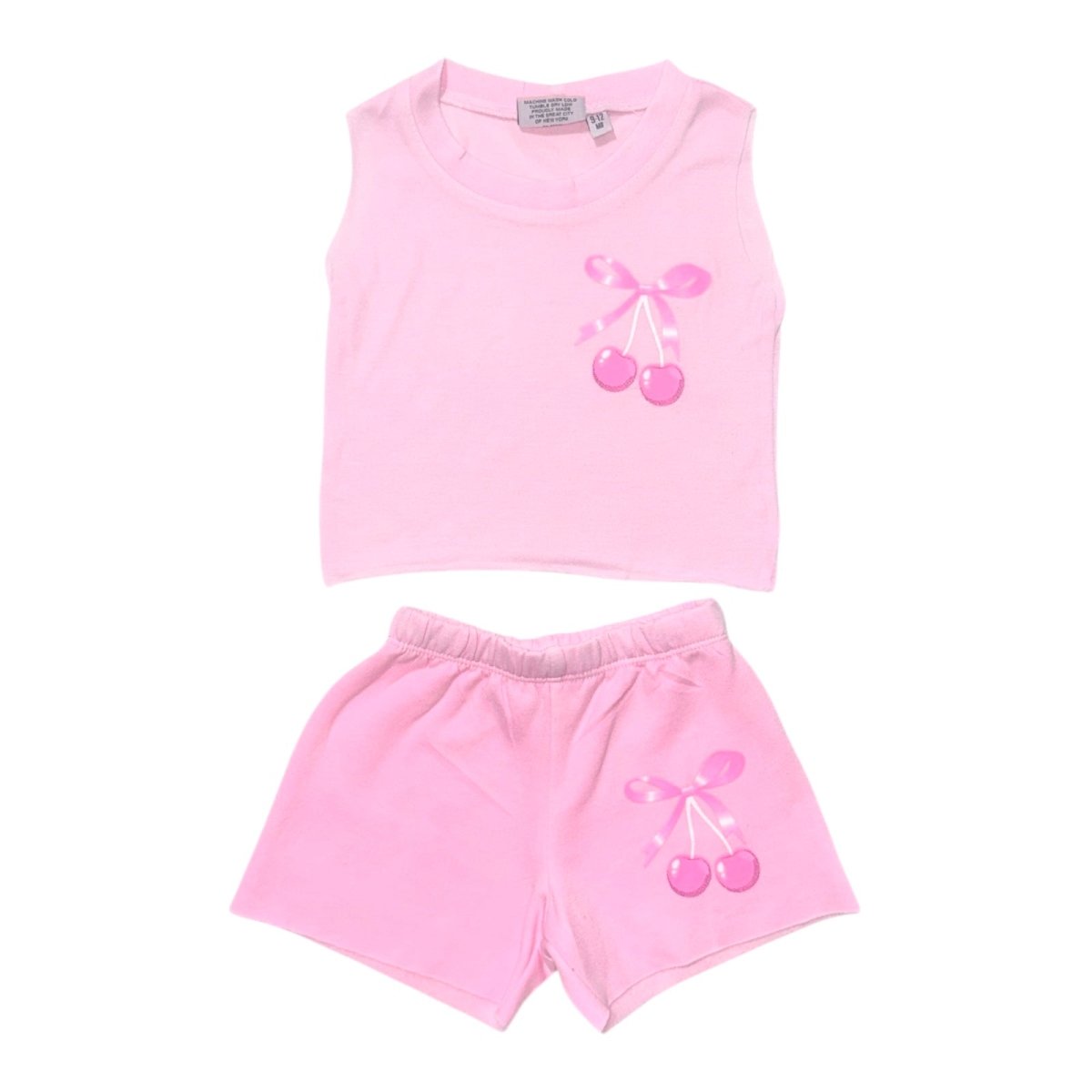 CHERRIES AND BOW TANK TOP AND SHORTS SET - FIREHOUSE