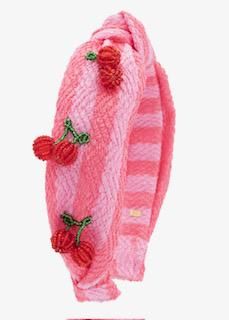 CHERRY BEADED CHARM KNOT HEADBAND - BARI LYNN