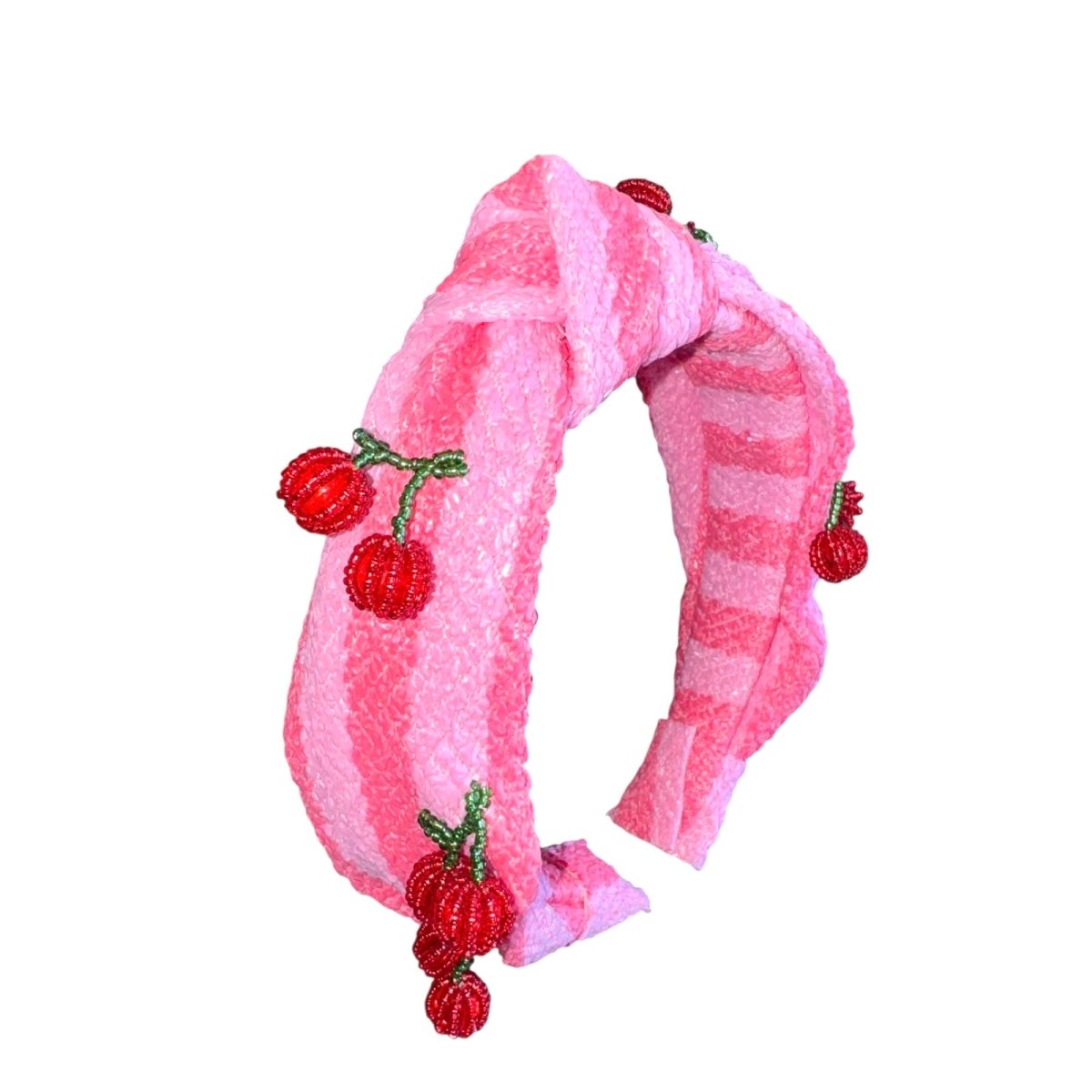 CHERRY BEADED CHARM KNOT HEADBAND - BARI LYNN